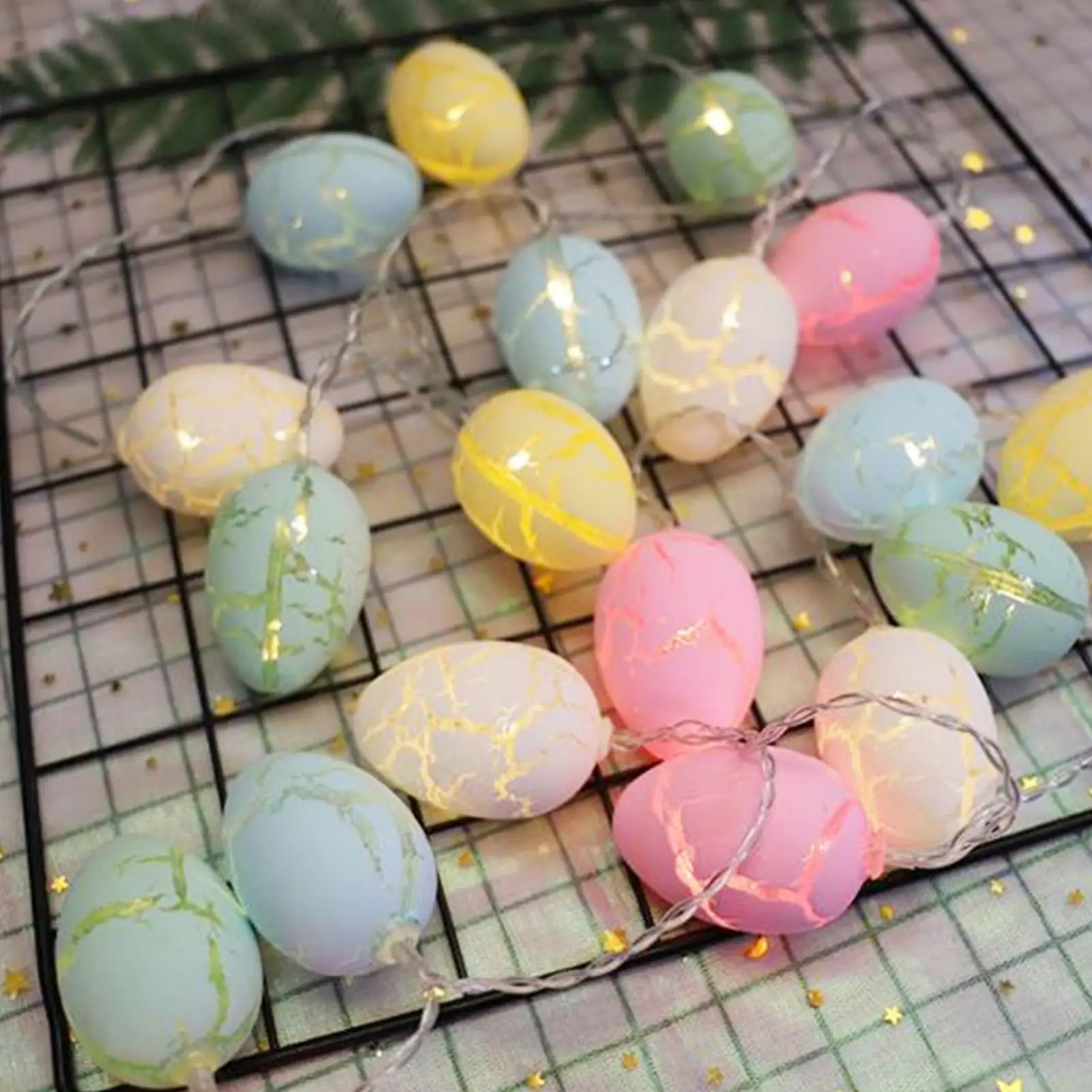 

3m Easter LED String Light Easter Colorful Eggs Garland Fairy Tale Lamp DIY Easter Decorations For Home Children Bedroom