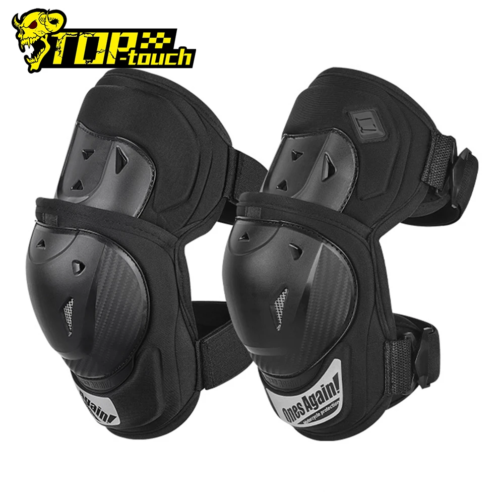 

Motorcycle Comfortable Breathable Knee Pads Pp Shell Sturdy Anti-fall Night Reflective Adjustable Quick Hook Function Knee Pads