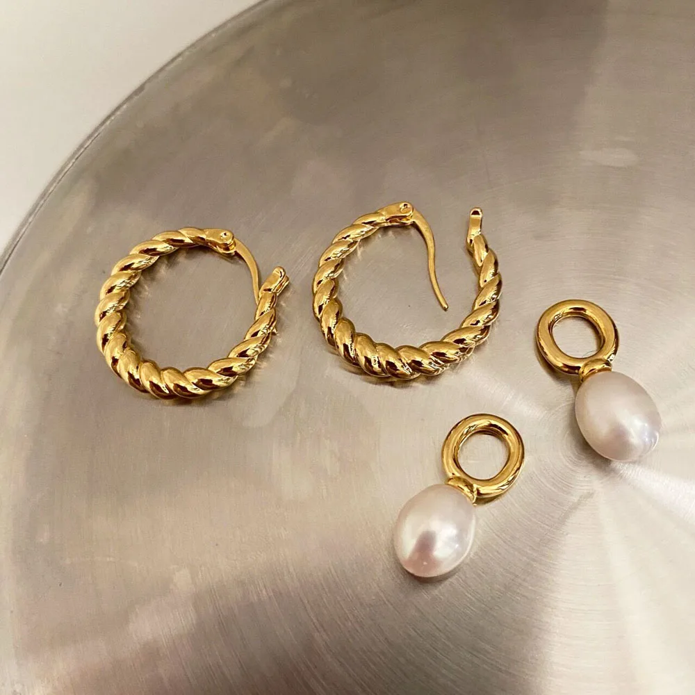 Висячие серьги с золотым жемчугом позолоченные жемчужины 18 карат висячие