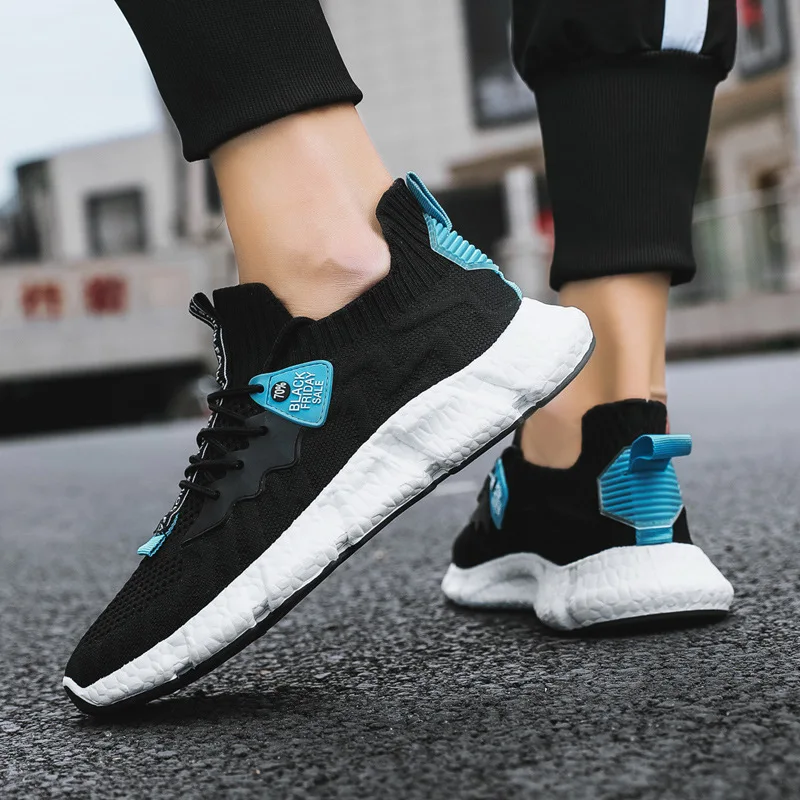 

Men's Shoes Spring New Casual Sneakers Lace Up Round Toe Flat Heel Autumn White Low Top Shoes