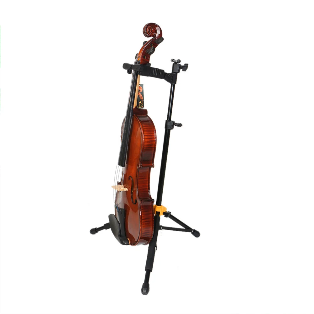 

1Pc Violin Stand Telescopic Folding Support Gravity Automatic Lock Rack Tripod Instrument Hanger for Violin (Black)