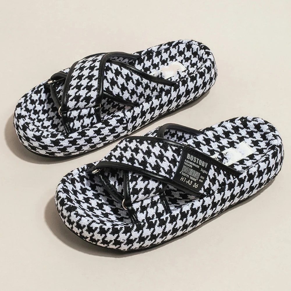 

Summer Fashion Women Slippers Platform Open Toe Non-Slip House Slipper Female Comfortable Outdoor Flats Ladies Shoes New ks347