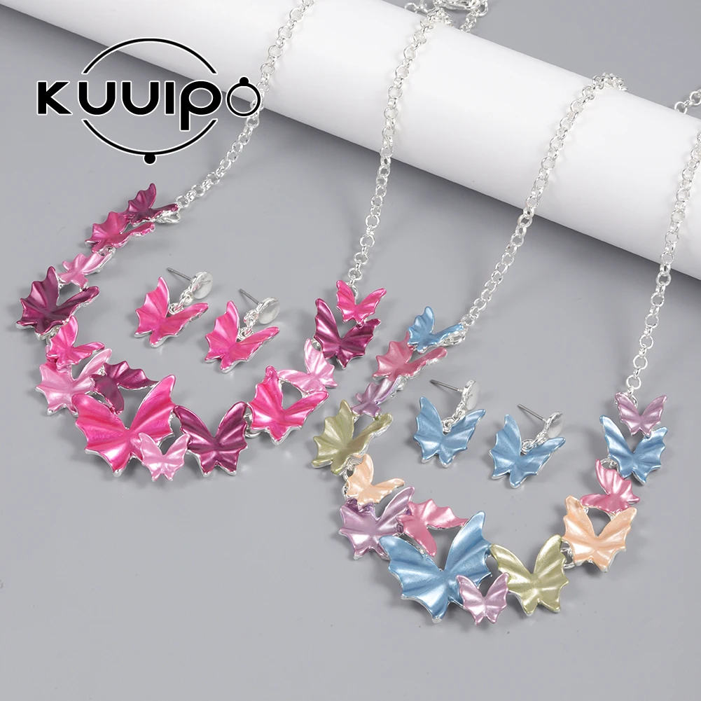 

New in Butterfly Chokers Trendy Khaki 2000s Aesthetic Chain Original Statement Beauty Jewelry Fashion Necklaces for Women Luxury