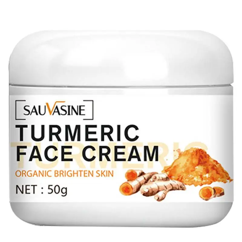 

Turmeric Face Cream 50g Repair Acnes Scar Dark Spot Moisturizer Whitening Lightening Against Acne Skin Care
