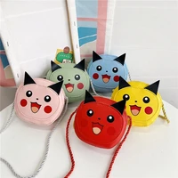 pokemon pikachu cartoon cute childrens bag anime pok%c3%a9mon animation derivatives casual messenger bag pikachu coin purse