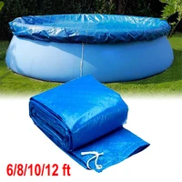 122152244366305183cm round swimming pool cover dustproof sunproof pevinyl cover mat swimming pool accessories for 4 12ft