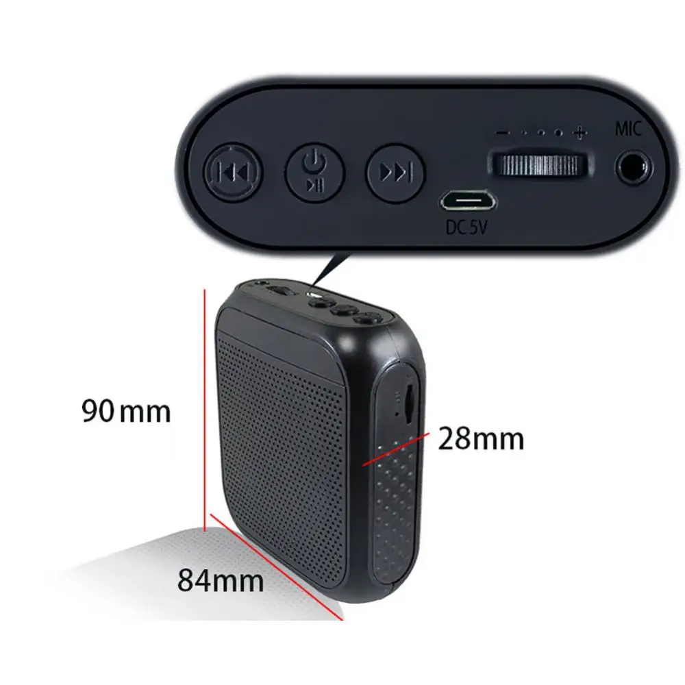 Microphone Voice Amplifier Mini for Teachers Loudspeaker Portable Speaker Wired Audio Natural Stereo Sound Speech images - 6