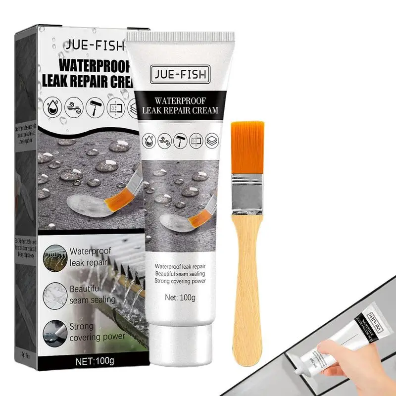 

Waterproof Sealant Clear Super Waterproof Glue For Roof 100g Bonding Sealant Anti-Leakage Adhesive Agent For Bathrooms And