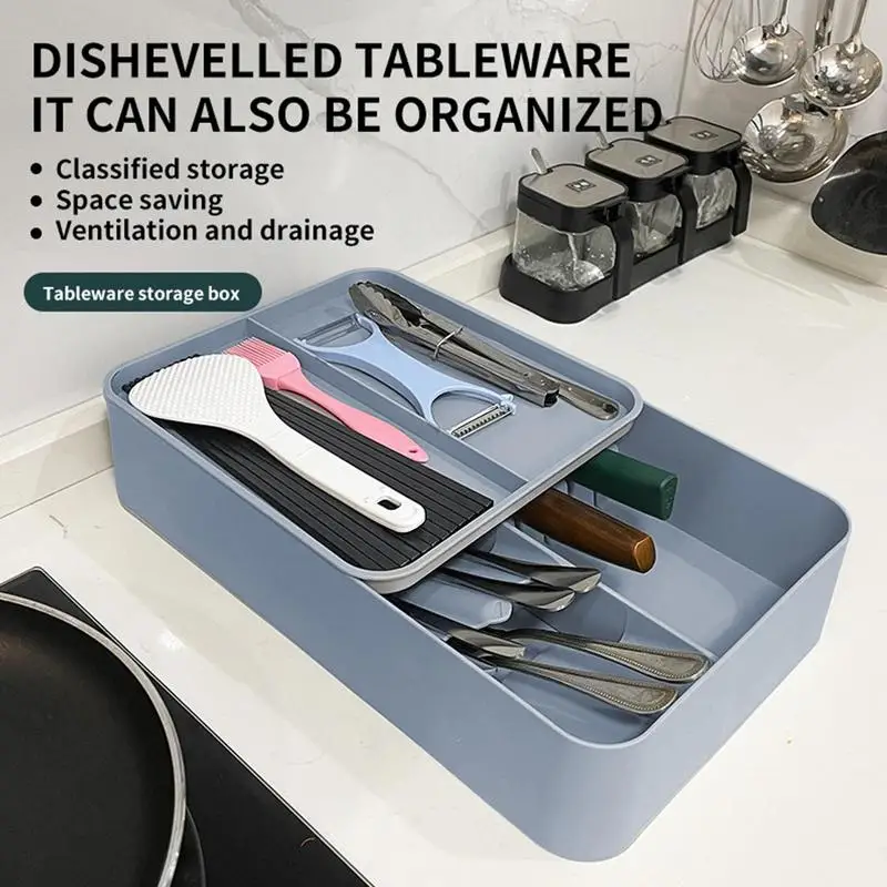 

Органайзер для столовых приборов с несколькими отделениями