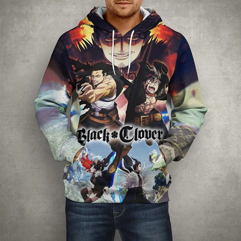 

Men Women Children Black Clover 3D Print Fashion Hoodies Anime Boy Girl Spring Pullover Cool Casual Long Sleeve Unisex Tops