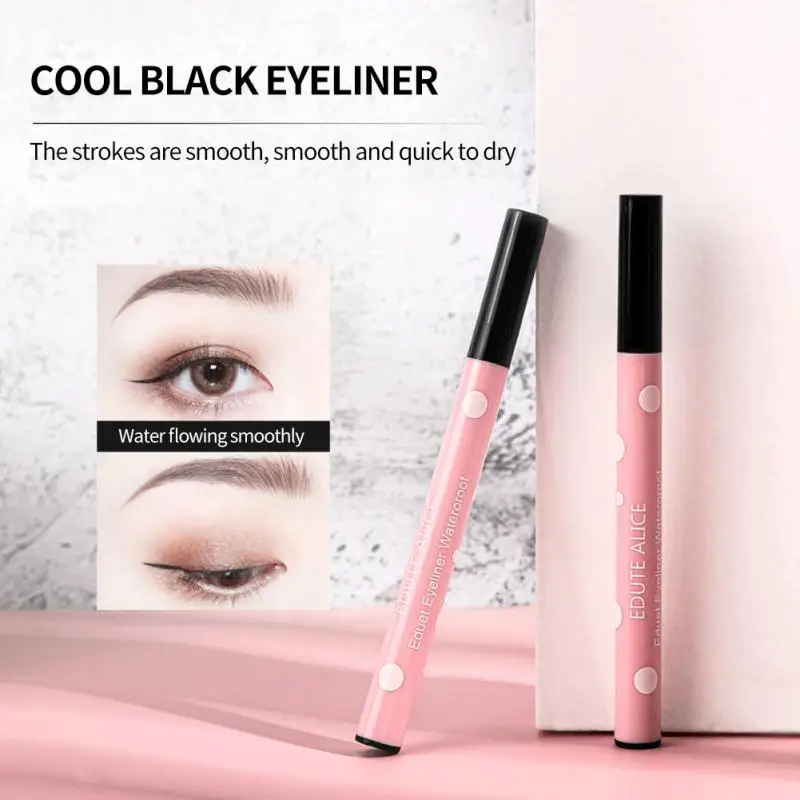 

Wave Point Eyeliner Quick-drying Non To Smudge Long-lasting Waterproof Sweatproof Beginner Black Liquid Eye Liner Pen Makeup