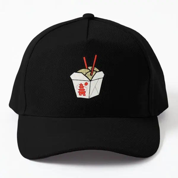 

Take Out Noodles Box Pattern Baseball Cap Hat Women Bonnet Hip Hop Black Solid Color Outdoor Summer Snapback Casual Casquette