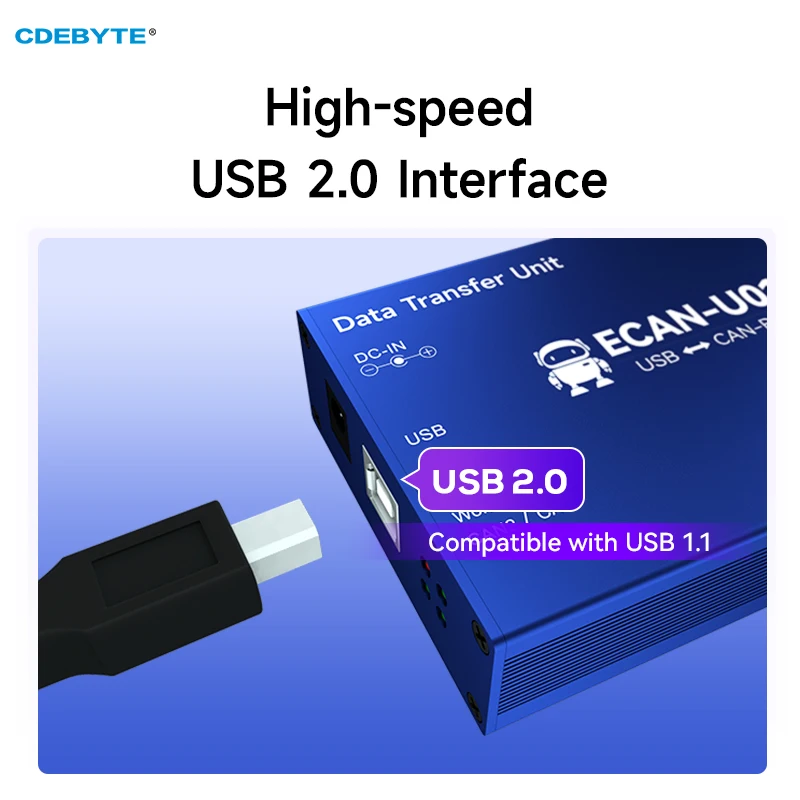 CAN to USB Converter CAN2.0 Debugger Bus Analyzer CAN-BUS Bidirectional 2-Way Transceiver CDEBYTE ECAN-U01S Portable Relay