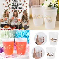 bride tribe cup bride to be bachelorette party team bride plastic cup wedding decoration bridal shower hen night party