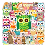 103050pcs owl animal cartoon stickers cute animals skateboard laptop motorcycle water bottle decal stickers toys for girls