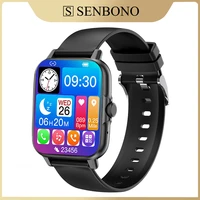 senbono nfc bluetooth call smart watch custom dial men women sports waterproof smart bracelet music play for ios android xiaomi