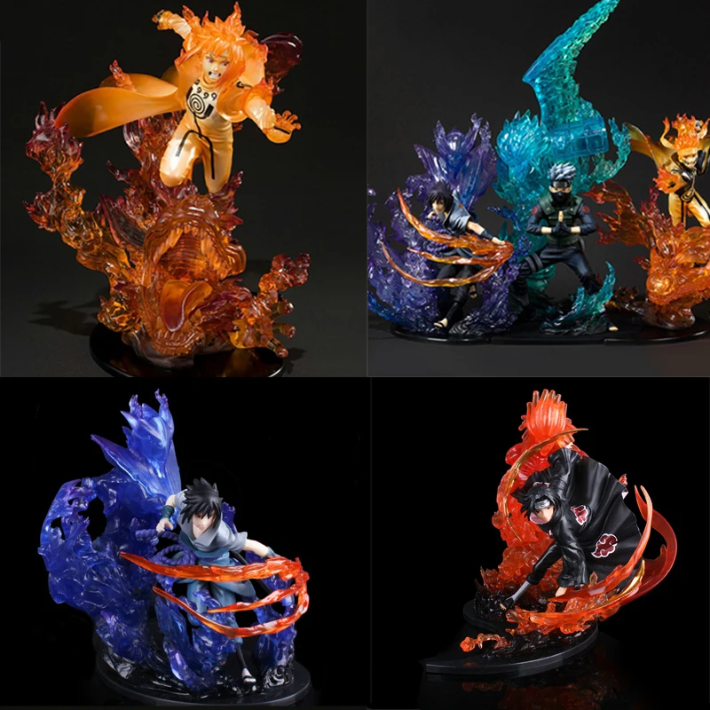 

Anime Naruto Action Figure Toys Uzumaki Naruto Sasuke Kakashi Figurine Model Desktop Ornament Birthday Gift for Kids Nice Doll