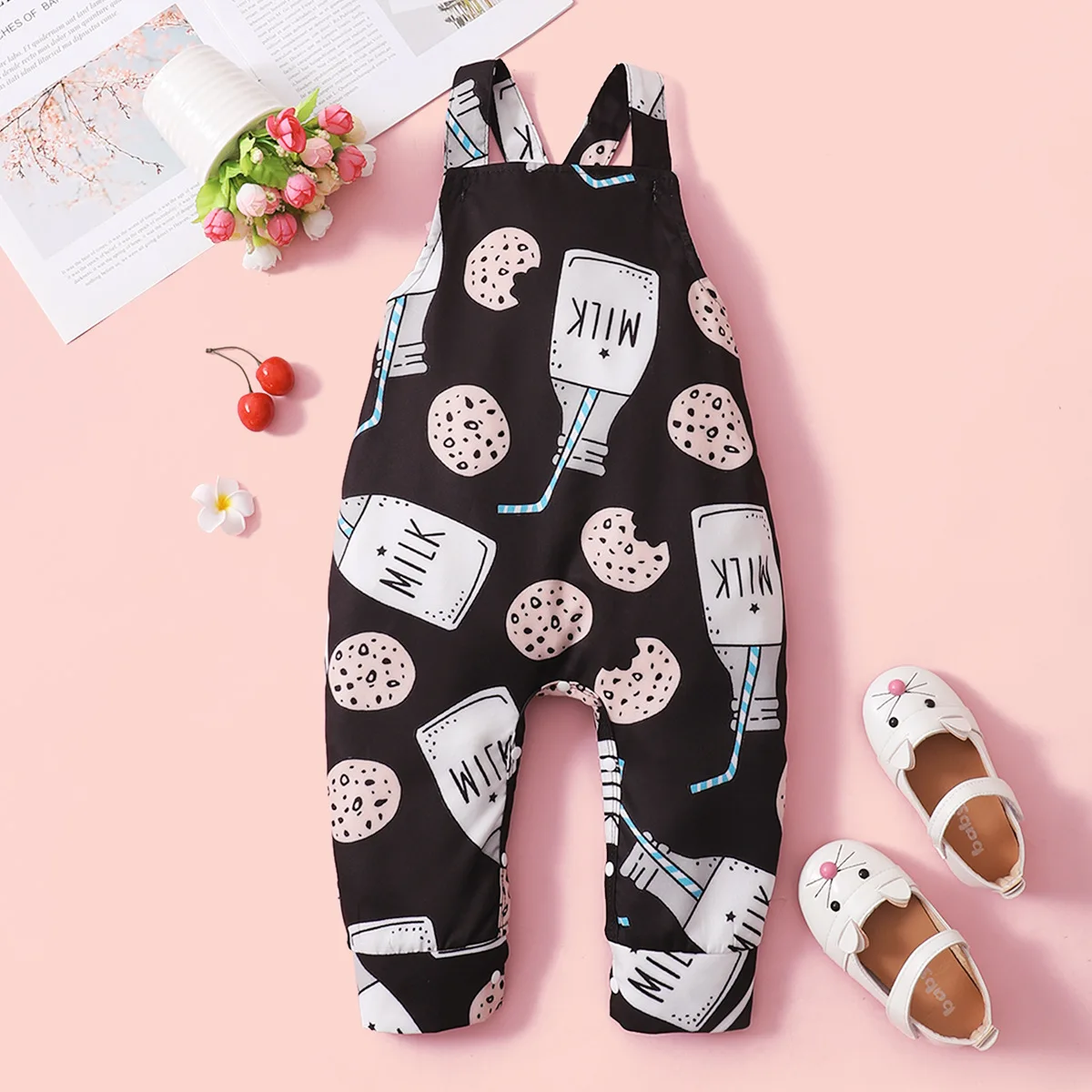 

Jumpsuit For Newborns Boy Baby Girl Clothes Infant Cute Cartoon Milk Print Vest Romper Children Casual Outfits Bodysuit For Kids