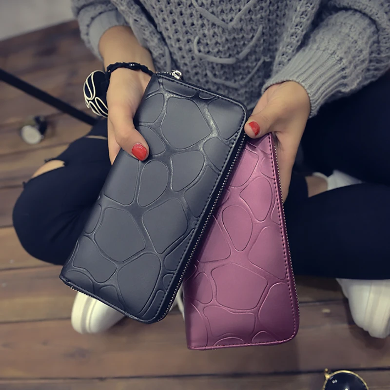 

Женский кошелек на молнии с ручкой, женский кошелек, кожаные женские кошельки с рисунком, держатели для карт и денег, чехол для телефона с зажимом и карманом