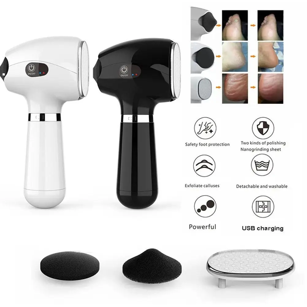 

Callus Remover Machine Electric Foot Cleaning Tool With Grinding Head Rechargeable Foot Dead Skin Remover Grinder Remove Stain