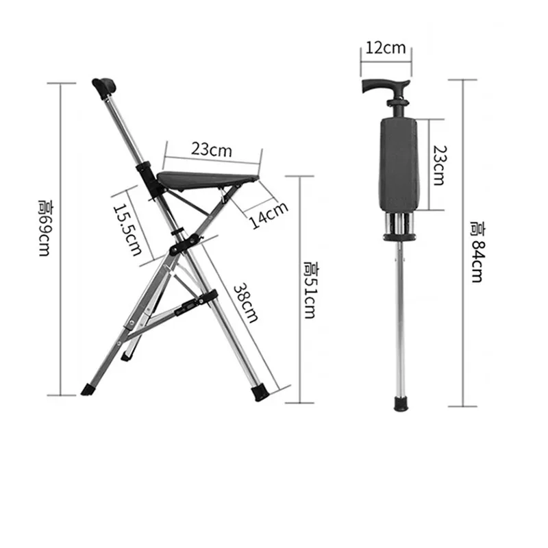 Портативная туристическая табуретка из алюминиевого сплава минималистичный