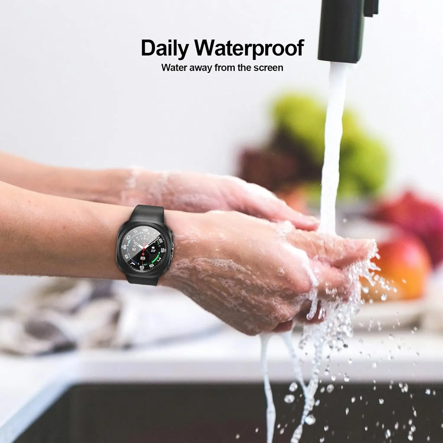 Защита экрана для Samsung Galaxy Watch 7 Ultra 47 мм 40 44 закаленное стекло + Жесткий Бампер