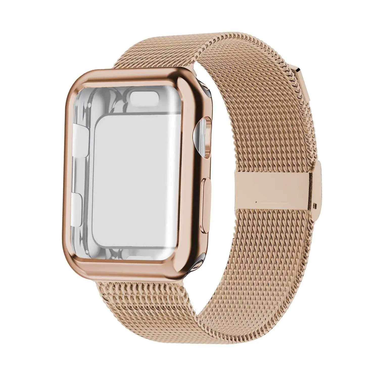 Фото Чехол и ремешок для Apple Watch band 45 мм 41 мм, плетеная петля для iwatch series 5 4 3 SE 6 7, 42 мм 38 мм 44 мм 40 мм №5