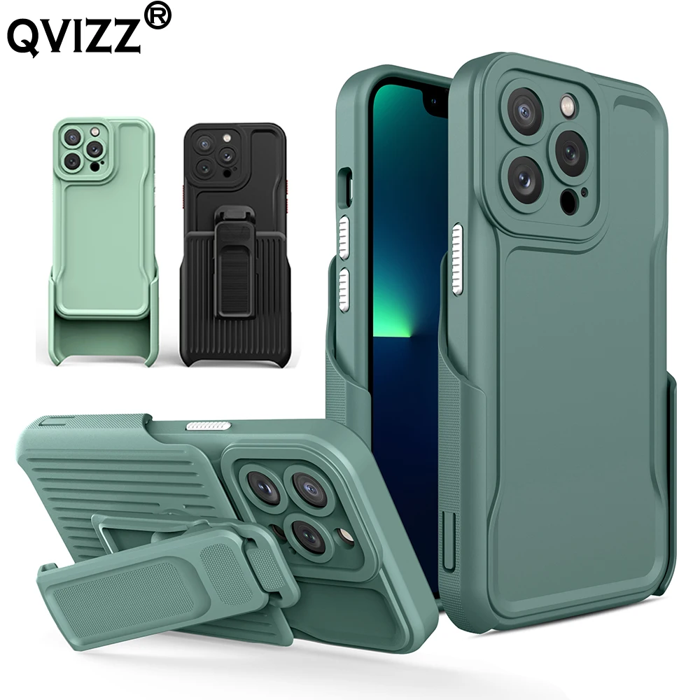

Outdoor Backpack Case for iPhone 14 Pro Max Plus Multifunctional Sports Clip-on Shockproof Phone Cover iPhone 13 12 11 Pro Max