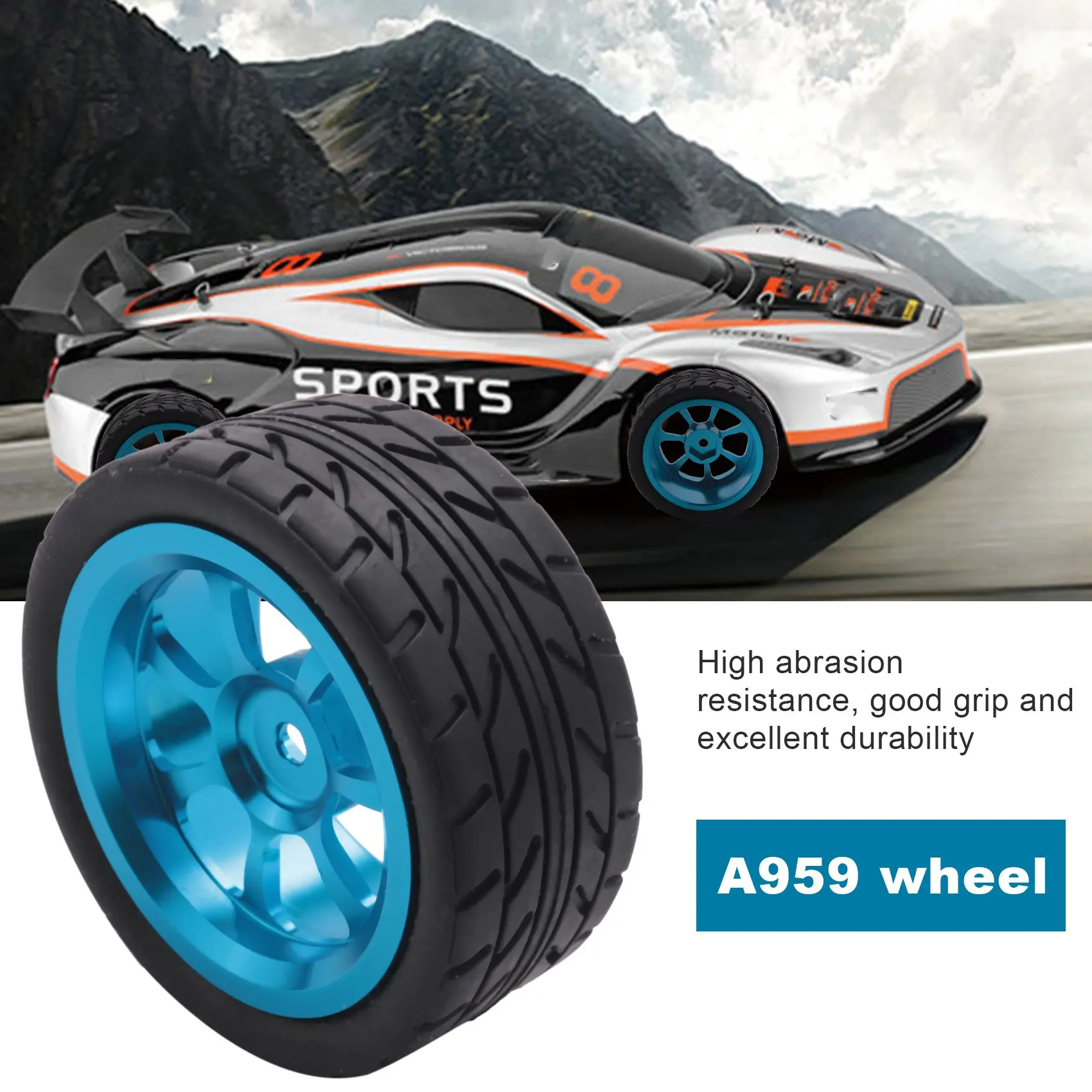 Радиоуправляемые колесные шины с шестигранной гайкой для 1/18 Wltoys A959-B A979-B A959 A969 A949