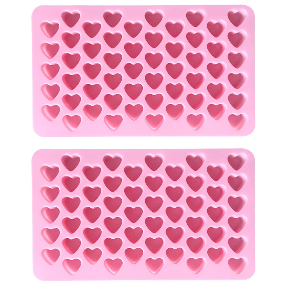 

Molds Silicone Heart Baking Ice Cube Wax Mould Mini Gummy Making Melts Tray Supplies Shaped Shape Trays Chocolate Valentine Soap