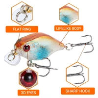 1pcs mini wobblers bass fishing lures 45mm3 5g jerkbait artificial micro fiish black jig minnow hard bait fishing accessories