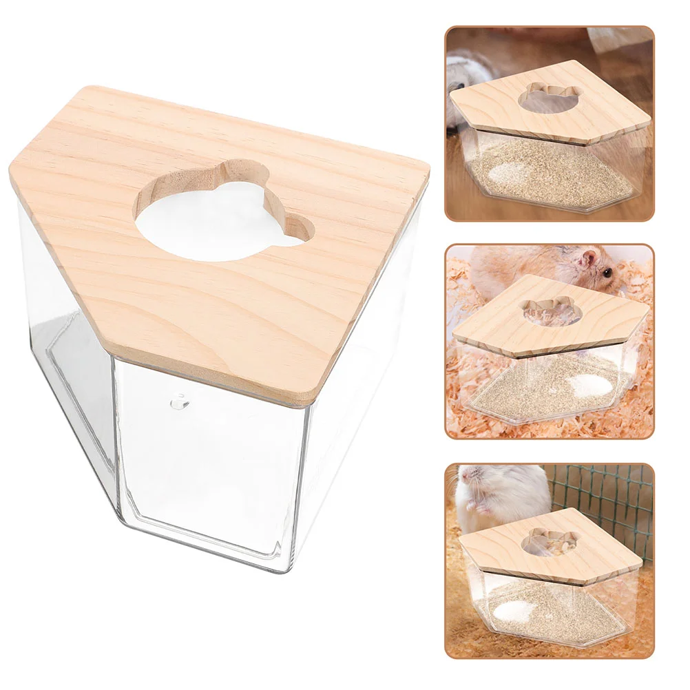 

Hamster Bathroom Small Hamster Sand Bathing Box Acrylic Sand Bath Container