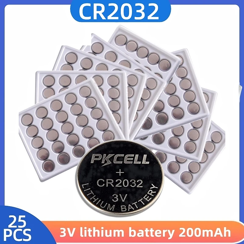 

220 мАч 50-100 шт. CR2032 3 в литиевые батареи 2032 для часов калькулятор игрушек 5004LC ECR2032 DL2032 Кнопочная батарея