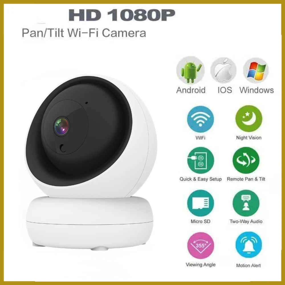 

Беспроводная IP-камера видеонаблюдения, 3 Мп, Wi-Fi