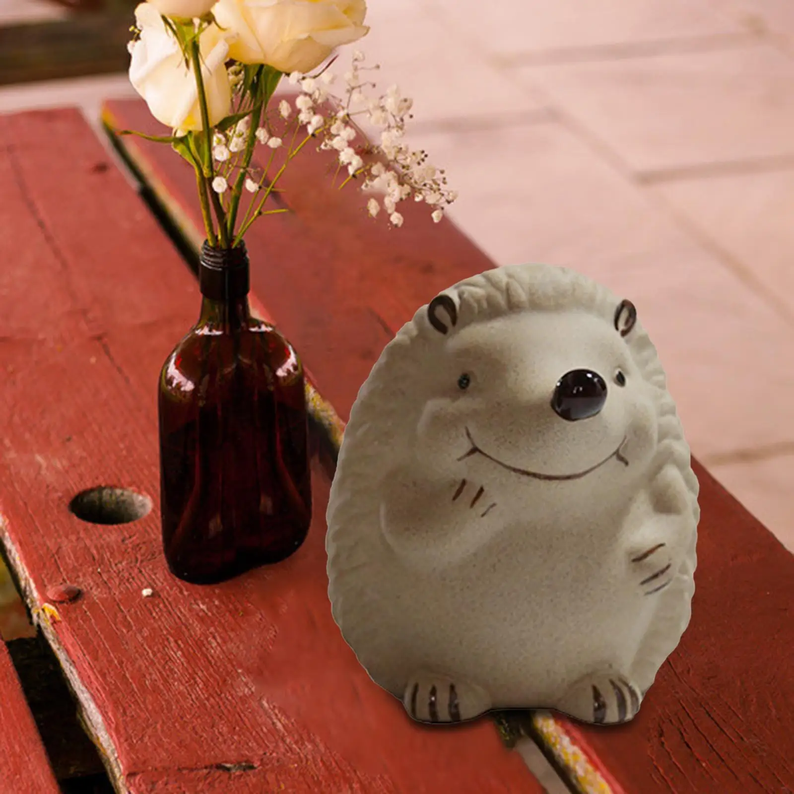 

Статуя Феи сада ежа фигурки животных для заднего двора горшок для офиса