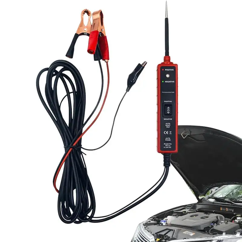 

Car Volt Meter Electrical Tester Electric Tester Multifunctional Portable Car Voltage Tester Meter 6-24V Digital Display Car