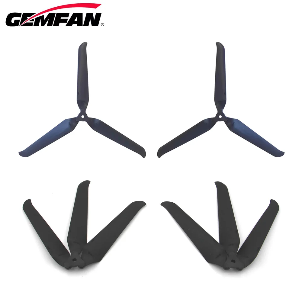 2 пары (2CW + 2CCW) Gemfan Fold 3-лопастной F7036 F8041 F9046 F1051 Нейлоновый пропеллер для FPV