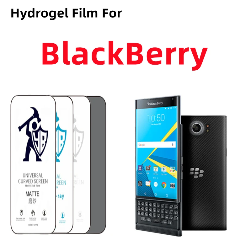 2 шт., матовая Гидрогелевая пленка для Blackberry Key2, Защита экрана для Blackberry Priv Evolve Passport Q10 Z10 HD пленка