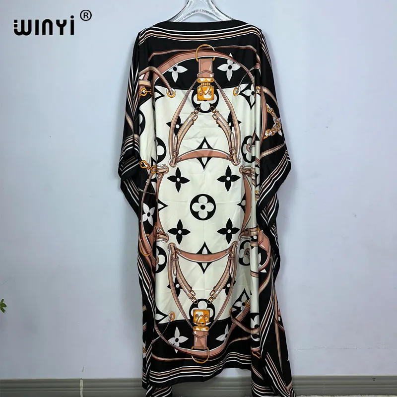 

Dress Length :130cm Bust :130cmNew Fashion Abaya Maxi Dress Dashiki Oversize Tunics Traf Kimono Kaftan Mujer Vestido Caftan