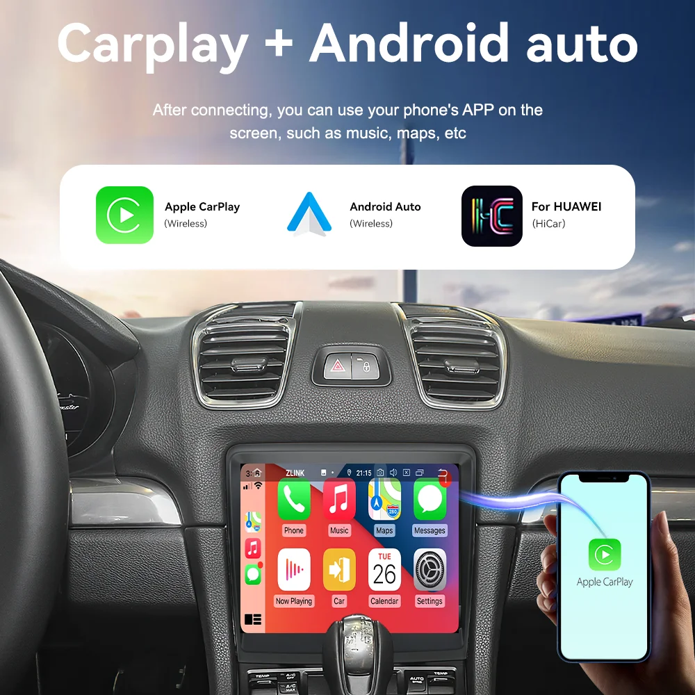 8 4 ''для Porsche 718 911 Bobst 2009-2015 Tesla Style сенсорный автомобильный экран навигации Carplay