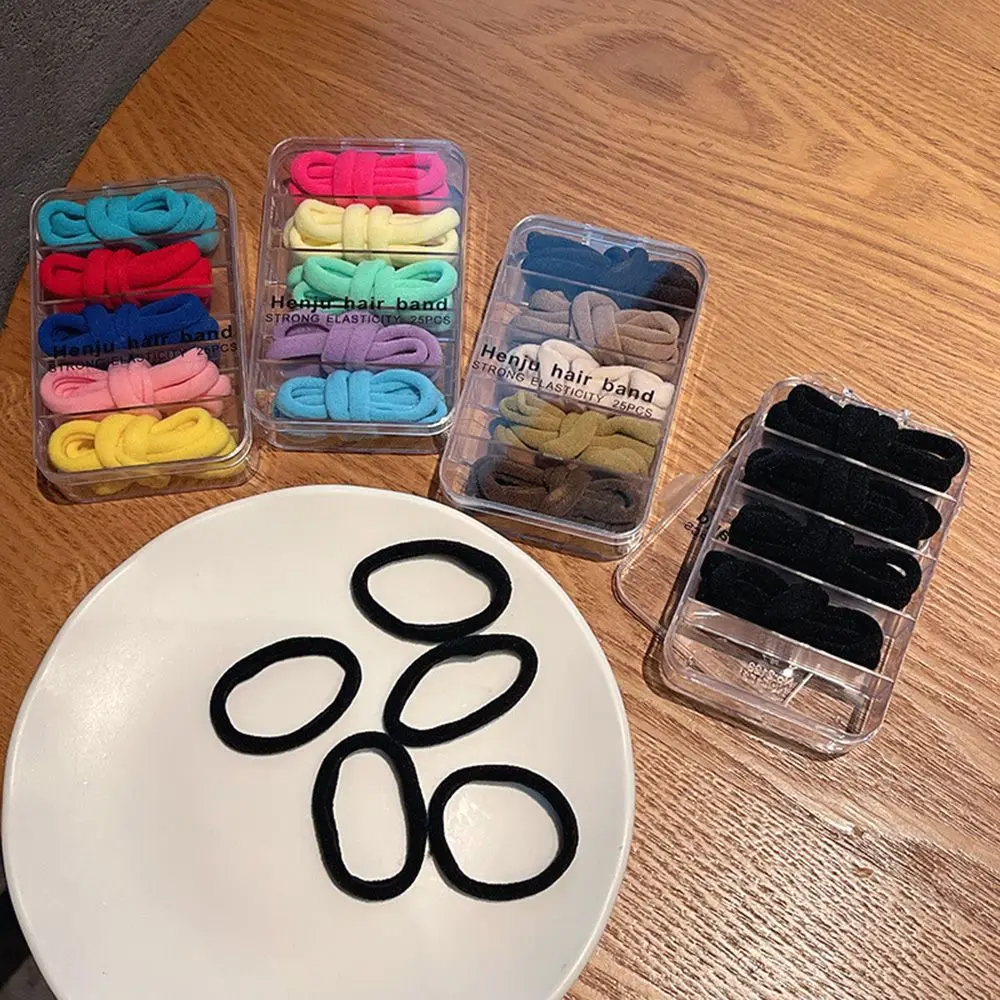 

Candy Color For Girls Hair Bands Gift Korean Style Hair Rope Hair Accessories Women Ponytail Holder Elastic Rubber Band