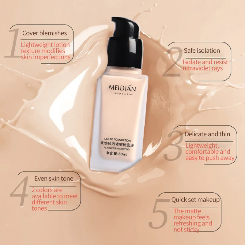 

Face Foundation Cream Waterproof Long-lasting Concealer Liquid Professional Makeup Matte Base Make Up Cosmetics Maquiagem
