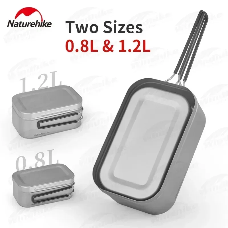 Naturehike 0 8 л/1 2 л уличный титановый ланч-бокс для кемпинга пикника нагреваемая