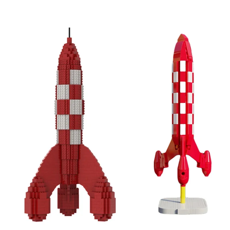 MOC Space Moon Rocket комплект строительных блоков для тонинов огненная стрела ракетные