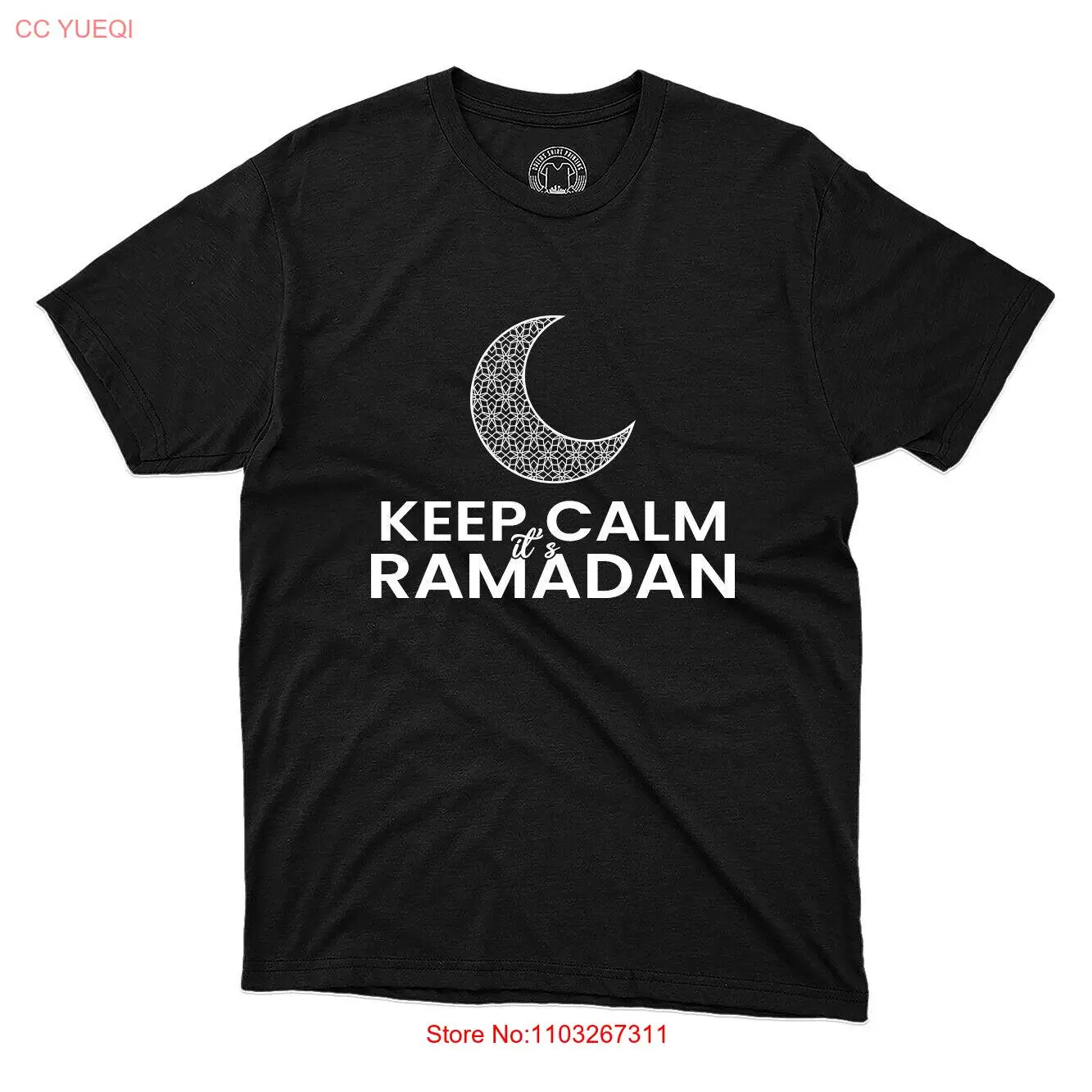 Футболка с надписью Keep Calm It's Рамадан Kareem Высококачественная футболка унисекс