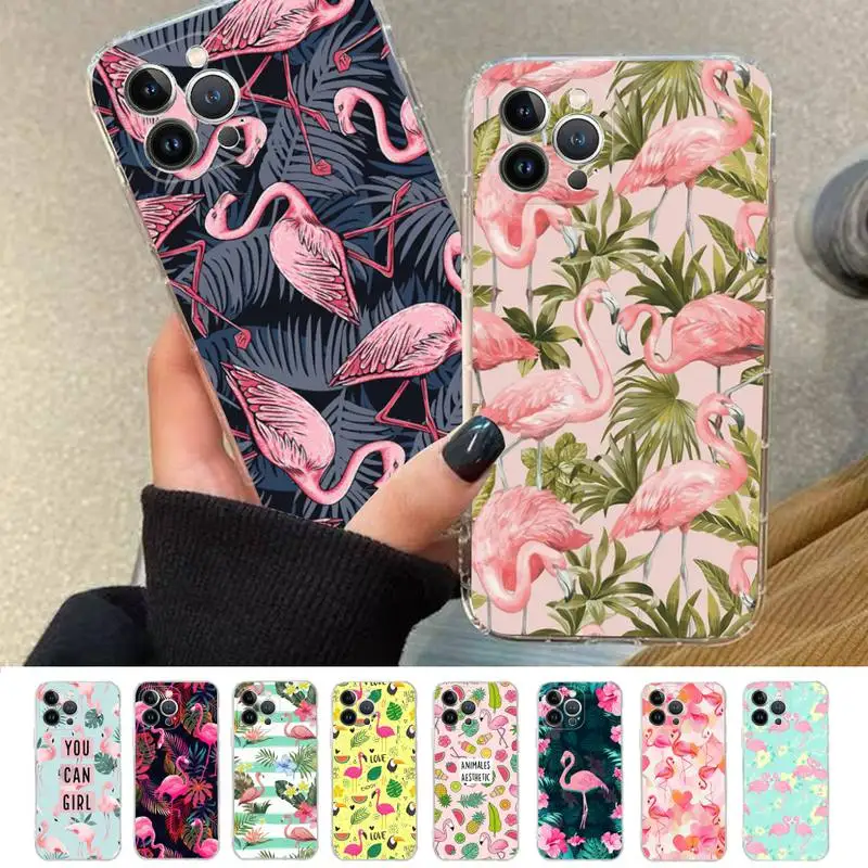 

Animal Flamingo Cute Phone Case Silicone Soft for iphone 14 13 12 11 Pro Mini XS MAX 8 7 6 Plus X XS XR Cover