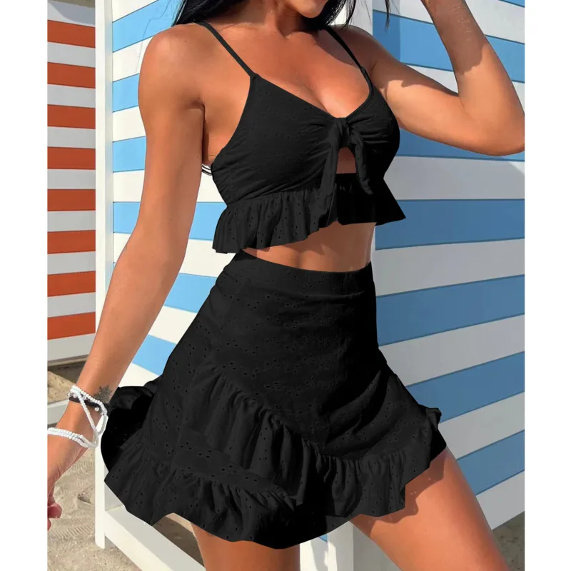 

Соблазнительные Черные бикини 2024, купальники, женский купальник, пуш-ап для женщин, купальные костюмы, комплект бикини, пляжная одежда, летняя купальная одежда