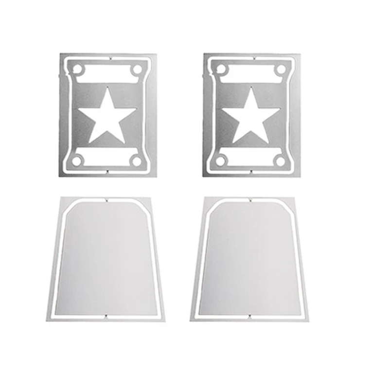 

Metal Tail Light Trim Taillight Cover Tail Lamp Decorative Piece For AXIAL SCX6 Jeep J1/6 RC Crawler Car Upgrade Parts