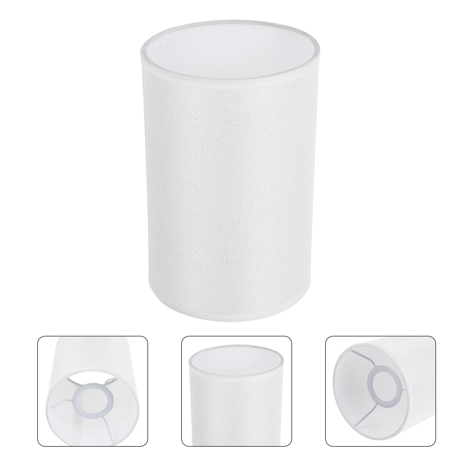 

Lamp Shade Cover Light Shades Chandelier Drum Table Wall Lampshade Floor Cloth E27 Fabric Lamps Modern Chimneywhite Decorative