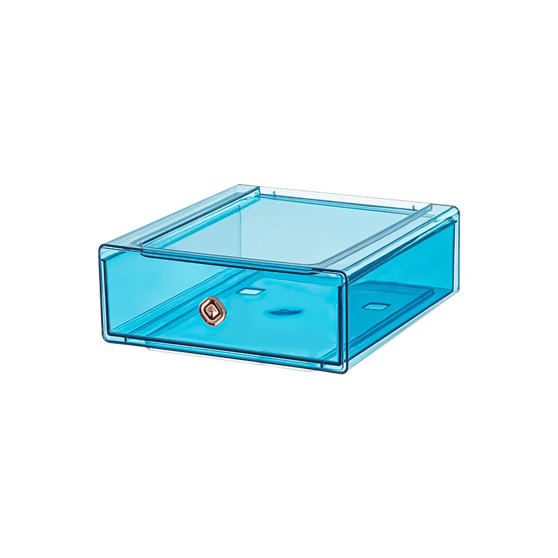 

J1611 Sundries And Snacks Storage Box PET Storage Cabinet With Cover